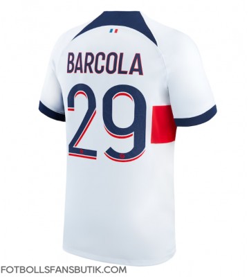 Paris Saint-Germain Bradley Barcola #29 Replika Bortatröja 2023-24 Kortärmad